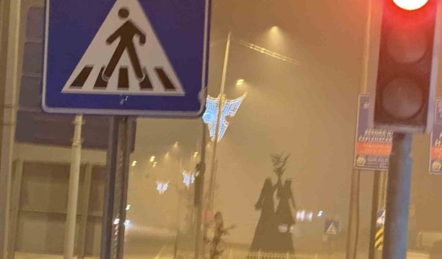 Iğdır’da gece saatlerinde yoğun sis etkili oldu