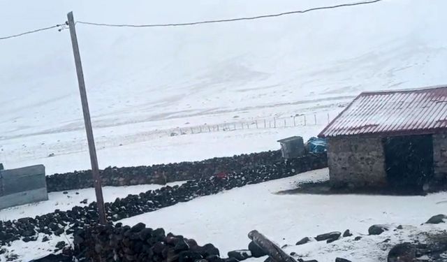 Iğdır’ın yüksek kesimleri beyaza büründü