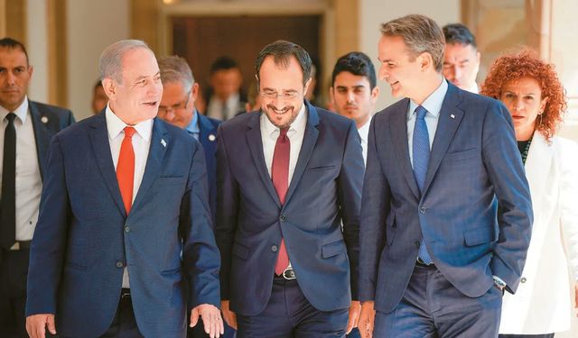 İsrail, Yunanistan ve GKRY'den ortak bildiri: 'Güvenlik, savunma ve askeri konularda üçlü iş birliği güçlendirilecek'