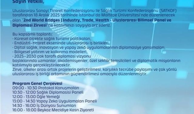 İstanbul’da 2nd World Bridges Zirvesi düzenlenecek