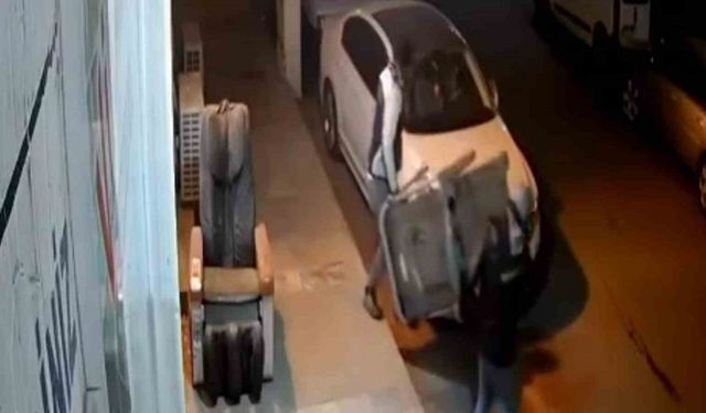 İşyeri önündeki koşu bandı çalındı