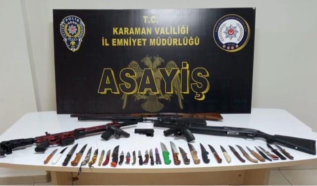 Karaman’da aranan 10 kişi tutuklandı