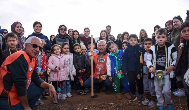 Karaman’da fidanlar toprakla buluşturuldu