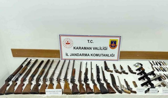 Karaman’da jandarmadan silah operasyonu: 1 gözaltı