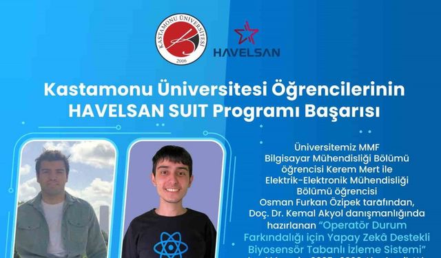 Kastamonu Üniversitesi öğrencilerinin projesi HAVELSAN SUIT’e kabul edildi