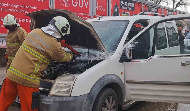 Kırıkkale’de araç yangını
