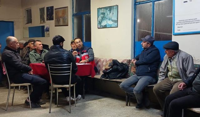 Kütahya’da akşam çiftçi toplantıları başladı