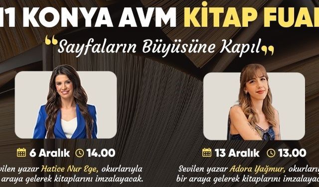 M1 Konya AVM’de imza günleri ve Kitap Fuarı başlıyor