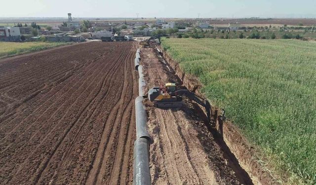 Mardin’de 2. kademe içme suyu isale hattında çalışmalar devam ediyor