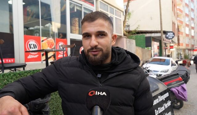 Muş’ta üşüyen kuryeye eldivenini veren polis gönülleri ısıttı