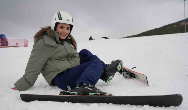 Palandöken’de kayak keyfi başladı