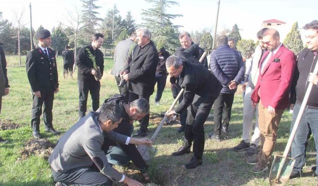 Pınarhisar’da 20 şehit için 20 fidan toprakla buluştu