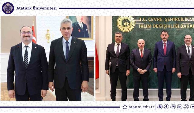 Rektör Hacımüftüoğlu, Bakan Memişoğlu ve Bakan Kurum’u ziyaret etti