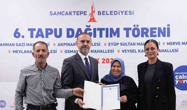Sancaktepe’de tapu sevinci