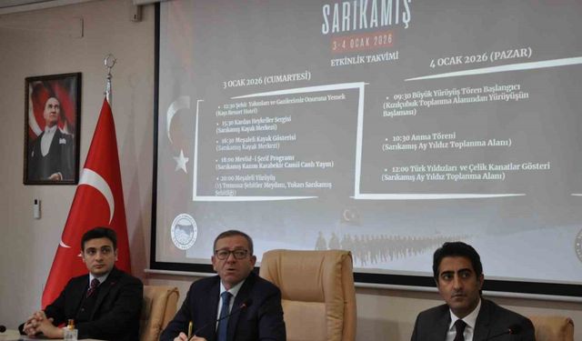 Sarıkamış Şehitleri 3-4 Ocak’ta anılacak