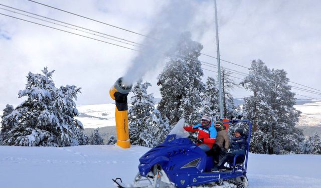 Sarıkamış’ta suni karlama sistemleri test ediliyor