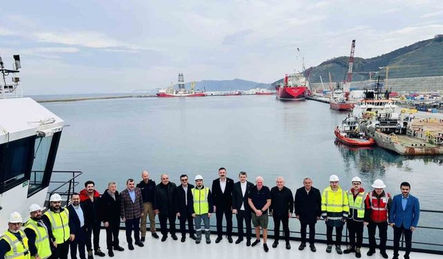 Seven Vega gemisi Filyos Limanı’nda: 2026 hedefi için start verildi