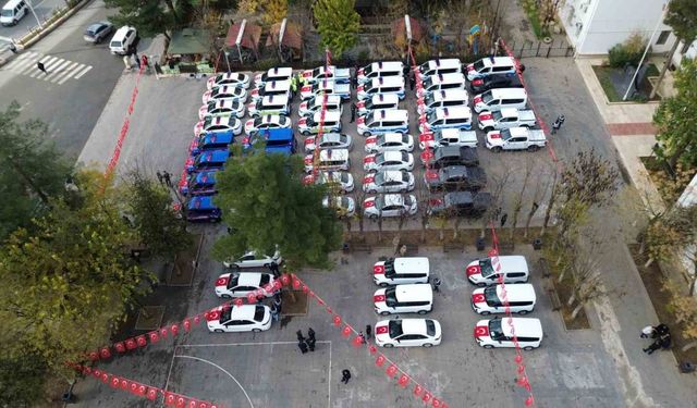 Siirt’te 68 araç kolluk kuvvetlerine teslim edildi