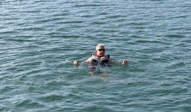 Siirt’te Aralık ortasında Botan Vadisinde suya girdiler