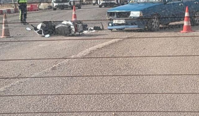 Siirt’te motosiklet ile otomobil çarpıştı: 1 yaralı