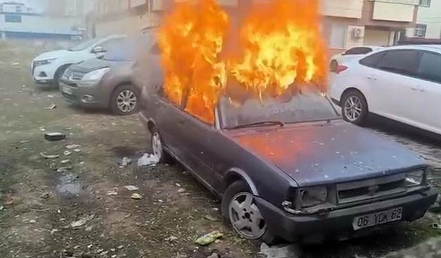 Siirt’te otomobil yakan iki çocuk ifadelerinin ardından serbest bırakıldı