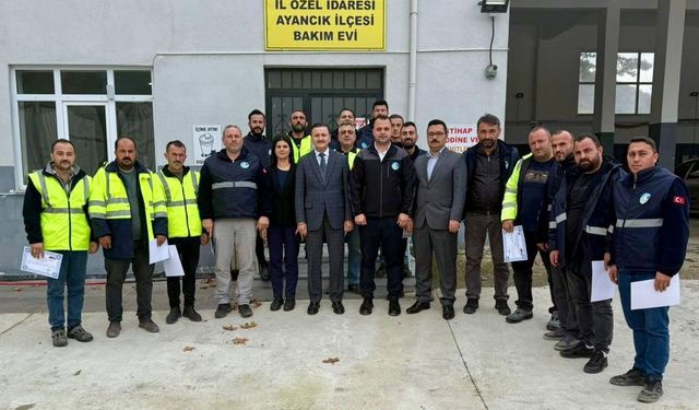 Sinop il özel idaresi personellerine ’teşekkür belgesi’