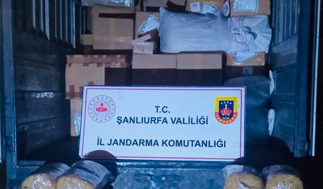 Siverek’te 3 tonun üzerinde kıyılmış tütün ele geçirildi