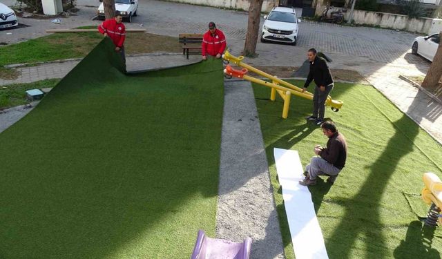 Söke Belediyesi’nin parklarda yenileme atağı devam ediyor