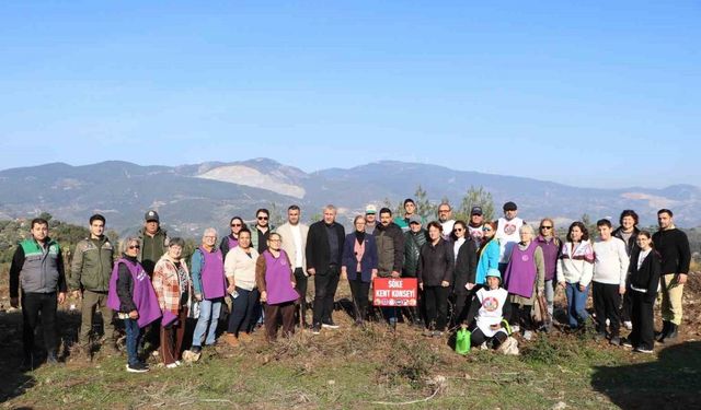 Söke’de fidanlar toprakla buluştu
