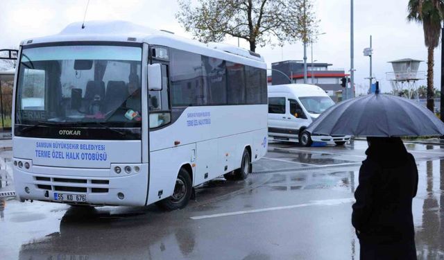 Terme’de toplu ulaşımda SAMKART dönemi başladı