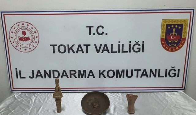 Tokat’ta jandarmadan tarihi miras operasyonu