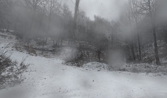 Tokat’ta kesimlerinde kar yağışı etkili oldu