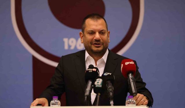 Trabzonspor Başkanı Ertuğrul Doğan, amatör kulüplere malzeme yardım törenine katıldı