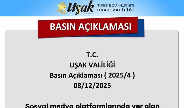 Uşak Valiliği, bakım evi yanında ölü hayvan bulunduğu iddialarıyla ilgili inceleme başlattı