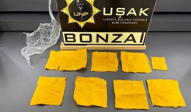 Uşak’ta çok sayıda uyuşturucu madde ele geçirildi