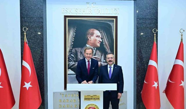 Vali Aksoy, Belçika’nın Ankara Büyükelçisini makamında ağırladı