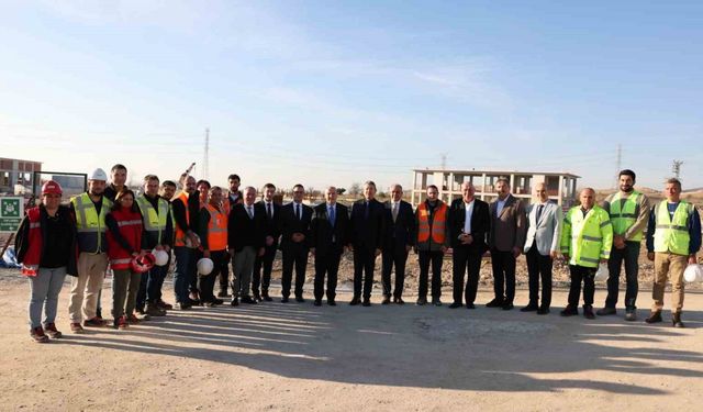 Vali Coşkun, Denizli OSB’nin yeni arıtma tesisi şantiyesini inceledi