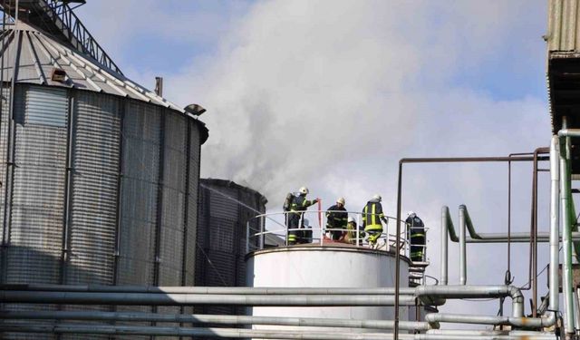 Yağ fabrikasında yangın