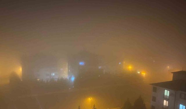 Yenişehir’de sis etkili oldu, görüş mesafesi 1 metreye kadar düştü