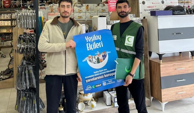 Yeşilay gönüllülerinden bağımlılıkla mücadele çalışması