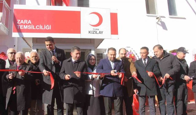 Zara’da Türk Kızılay hizmet binası törenle açıldı