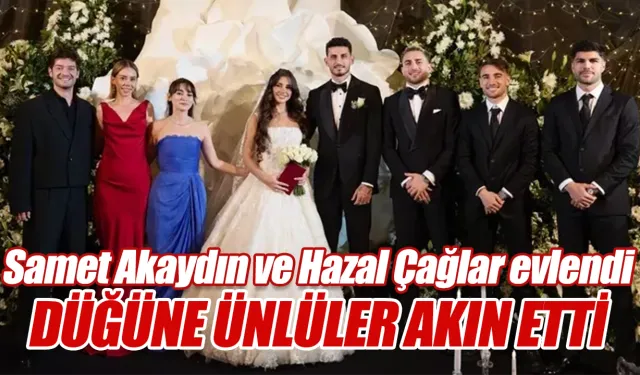 Çaykur Rizespor kaptanı Samet Akaydın evlendi