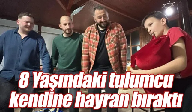 8 yaşındaki tulumcu kendine hayran bıraktı