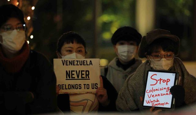 ABD'nin Venezuela saldırısı Tokyo'da protesto edildi