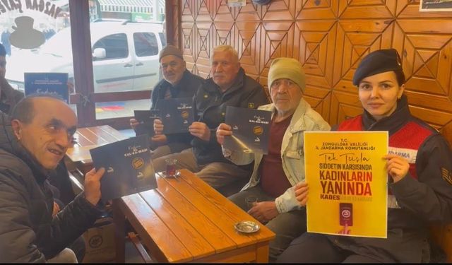 Alaplı'da jandarmadan kadına şiddete karşı tek dokunuş