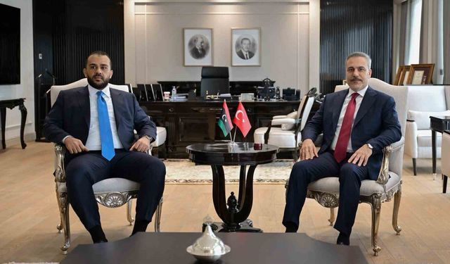 Bakan Fidan, Libya Milli Birlik Hükümeti Savunma Bakanvekili Zubi ile görüştü