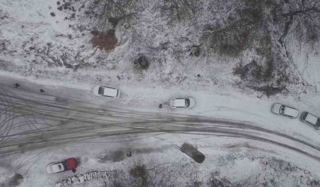 Balıkesir kar hasretini dağlarda dindirdi
