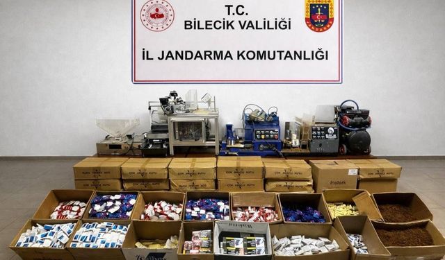 Bilecik'te 126 bin 840 adet makaron ele geçirildi