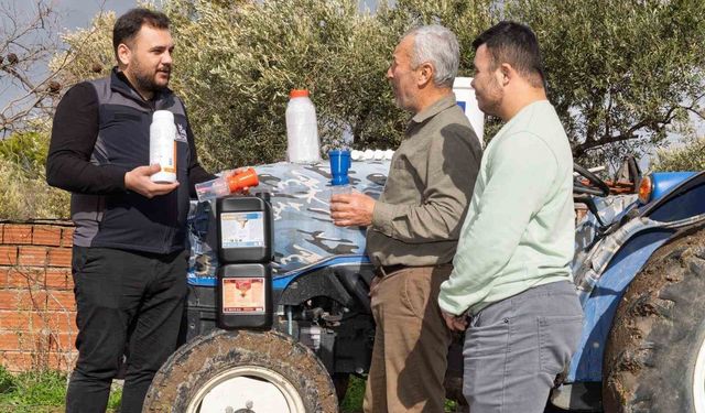 Çiftçiye buzağı kiti ve dezenfektan desteği