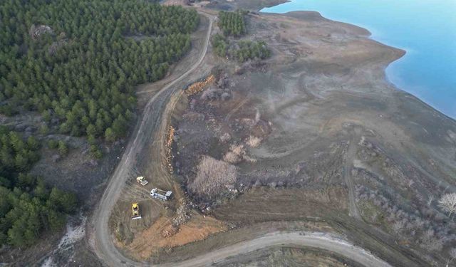 Çomar Barajı'nın çehresi değişmeye devam ediyor